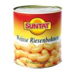 Suntat Haslama Bomba Fasulye/Vorgegarte Weiße Riesenbohnen Dose 12x850g