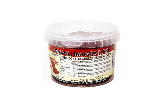 Osmanli Tatli Pul Biber/ Paprikapflocken Süß 12x250g – Bild 1