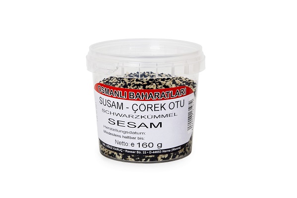 Osmanli Susam+Cörek Mix/ Sesam+ Schwarzkümmel 12x160g – Bild 1
