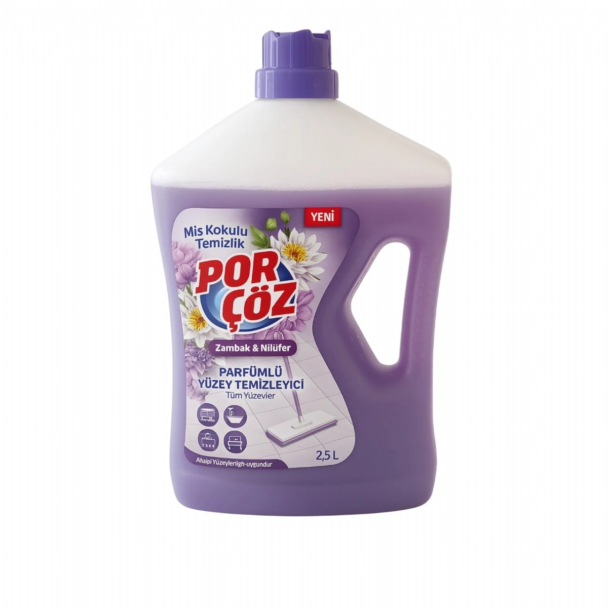 Porcöz Oberflächenreiniger Purple Flowers Zambak 6x2500ml – Bild 1