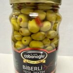 Cobanoglu Biberli Yesil Zeytin 2xL 6x1700g