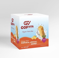 Gofvita Portakal Aromali Gofret 8x800g – Bild 1