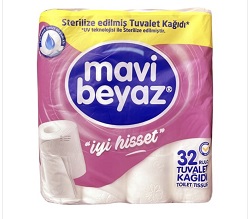 Mavi Beyaz Tuvalet Kagidi 3x32 li – Bild 1